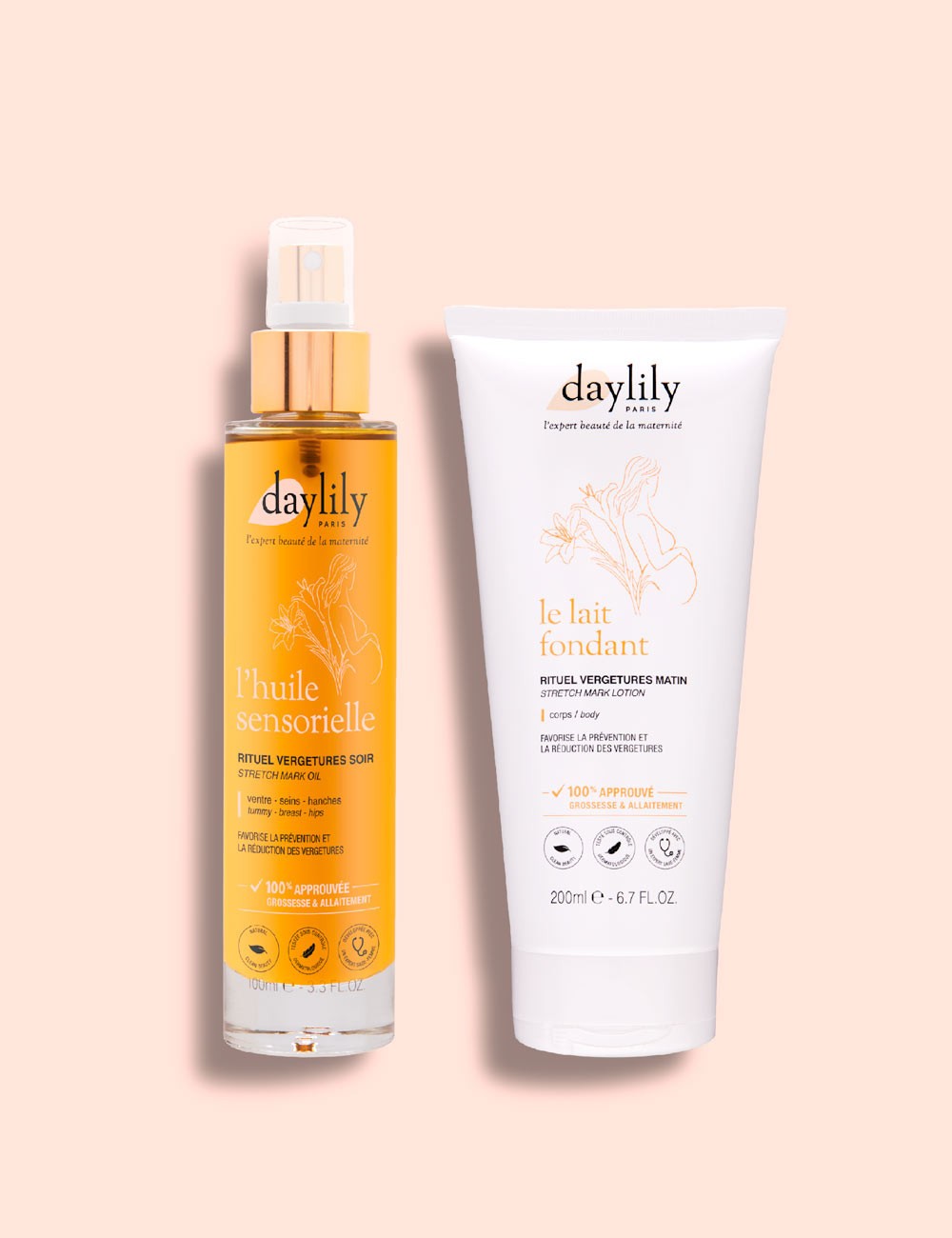 Le Lait Fondant, soin anti-vergeture du matin de Daylily – Daylily Paris