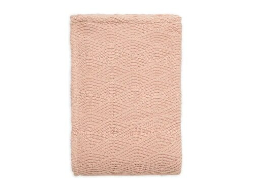 Couverture Berceau 75x100 cm rose pale tissu corail 4