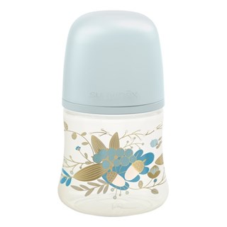 Suavinex-Gold-Slow-Flow-Blauw-150ml-Silicone-Fles-SXSGX1080156-3