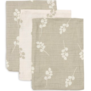 Gant de toilette gaze de coton 15x20cm - Twig olive green