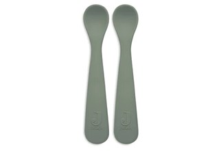Cuillères souples en silicone-2 pièces-Vert Cendré
