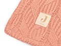 Couverture Berceau 75x100cm Spring Knit - Bois de Rose Tissu Corail 1