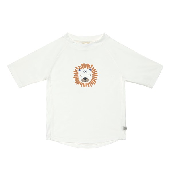 T-shirt anti-UV manches courtes enfants - Lion, blanc