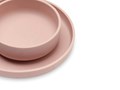 Coffret repas bébé en silicone-Rose Pâle 2