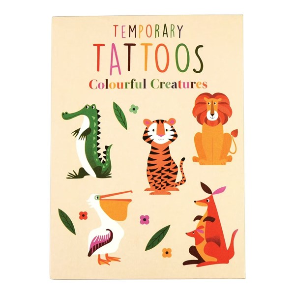 Tatouages temporaires - Créatures colorées