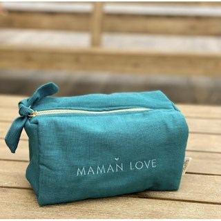 trousse-lin-bleu-pétrole-maman-love