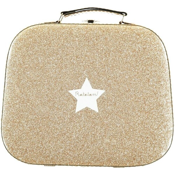 Valisette pailletée dorée 24cm
