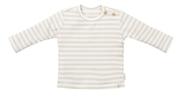 [27687801] Little Dutch T-shirt à manches longues Baby Bunny Stripe Sand (50)