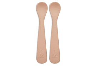 Cuillères souple en silicone 2 pièces-Rose pâle 1