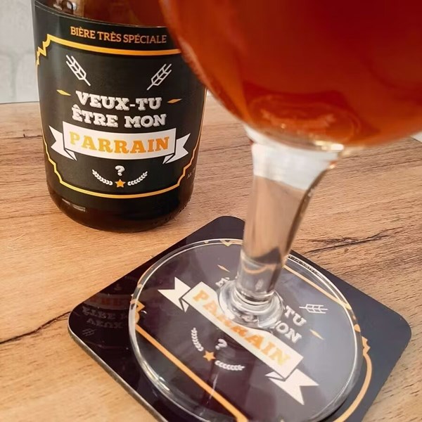 Sous verre - Veux-tu être mon Parrain