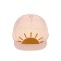 Casquette visière plate -Soleil rose clair3