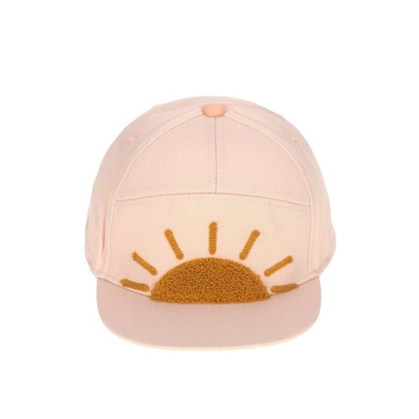 Casquette visière plate -Soleil rose clair3