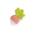 Hochet de dentition en caoutchouc naturel Radis - Trois petits lapins 1