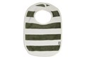 Bavoir Stripe Terry - Vert Feuille - 2 Pièces - GOTS 2