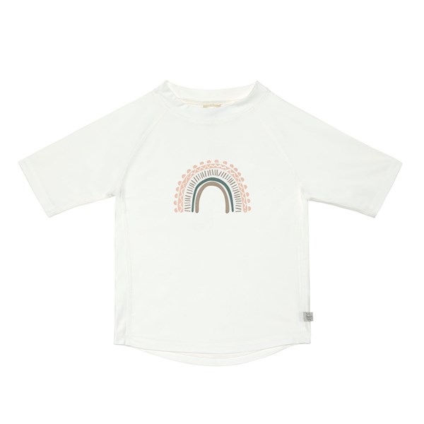 T-shirt anti-UV manches courtes enfants - Arc en ciel, blanc