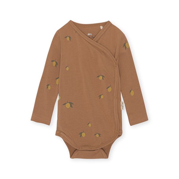 KS3718 - BASIC LS NEWBORN BODY GOTS - LEMON BROWN - Extra 0