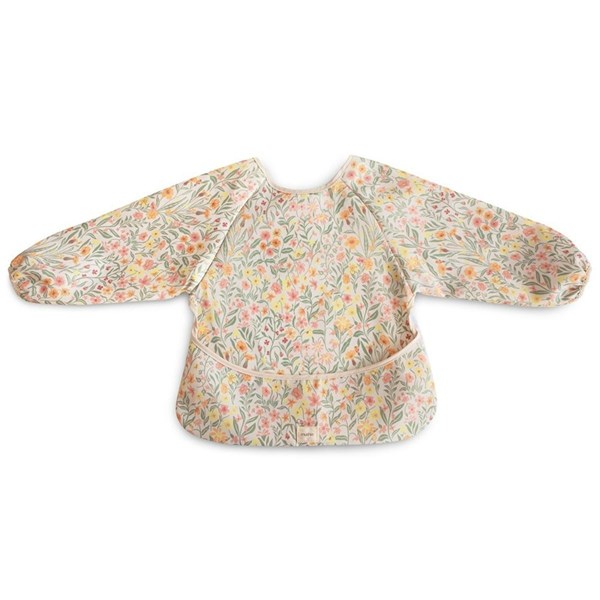 mushie--long-sleeve-bib--pastel-blooms