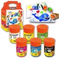 Set de 6 petits pots de gouache 50ml avec entonnoire et pinceau intégré 5