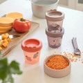 Lot de 3 contenants pour aliments pour bébés - ozzo - poudre