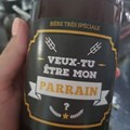 Etiquette bouteille de bière - Veux tu être mon Parrain 2