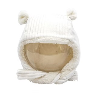 bonnet velour ecru 1