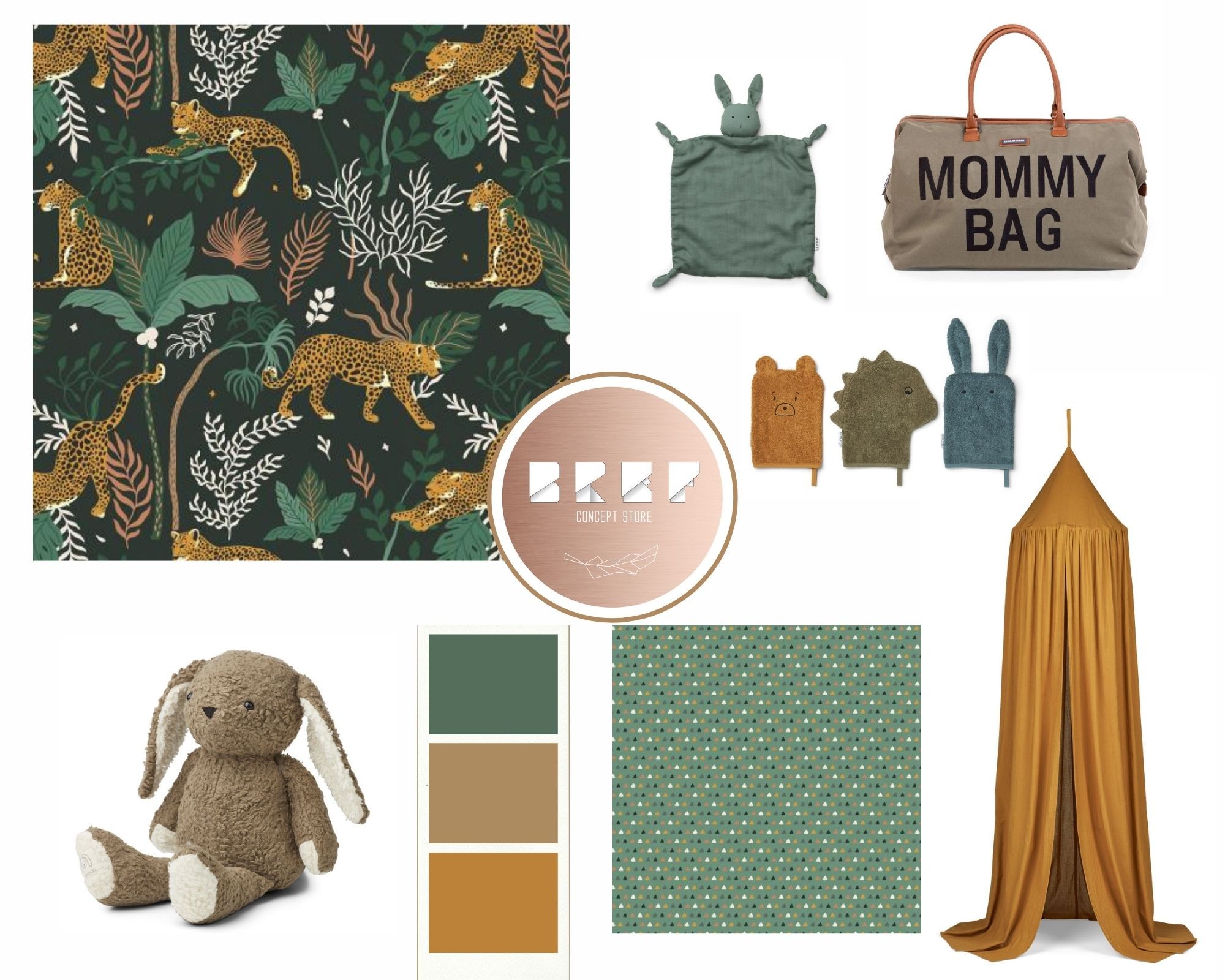 Brown Soft and Dainty Fashion Moodboard Photo Collage (2)