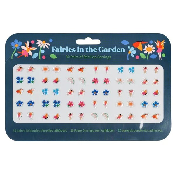 Boucles d'oreilles à coller - Les fées du jardin