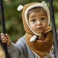 bonnet velour camel 1