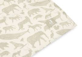 Lange gaze de coton large 115X115cm Animals Olive Green (2pc)