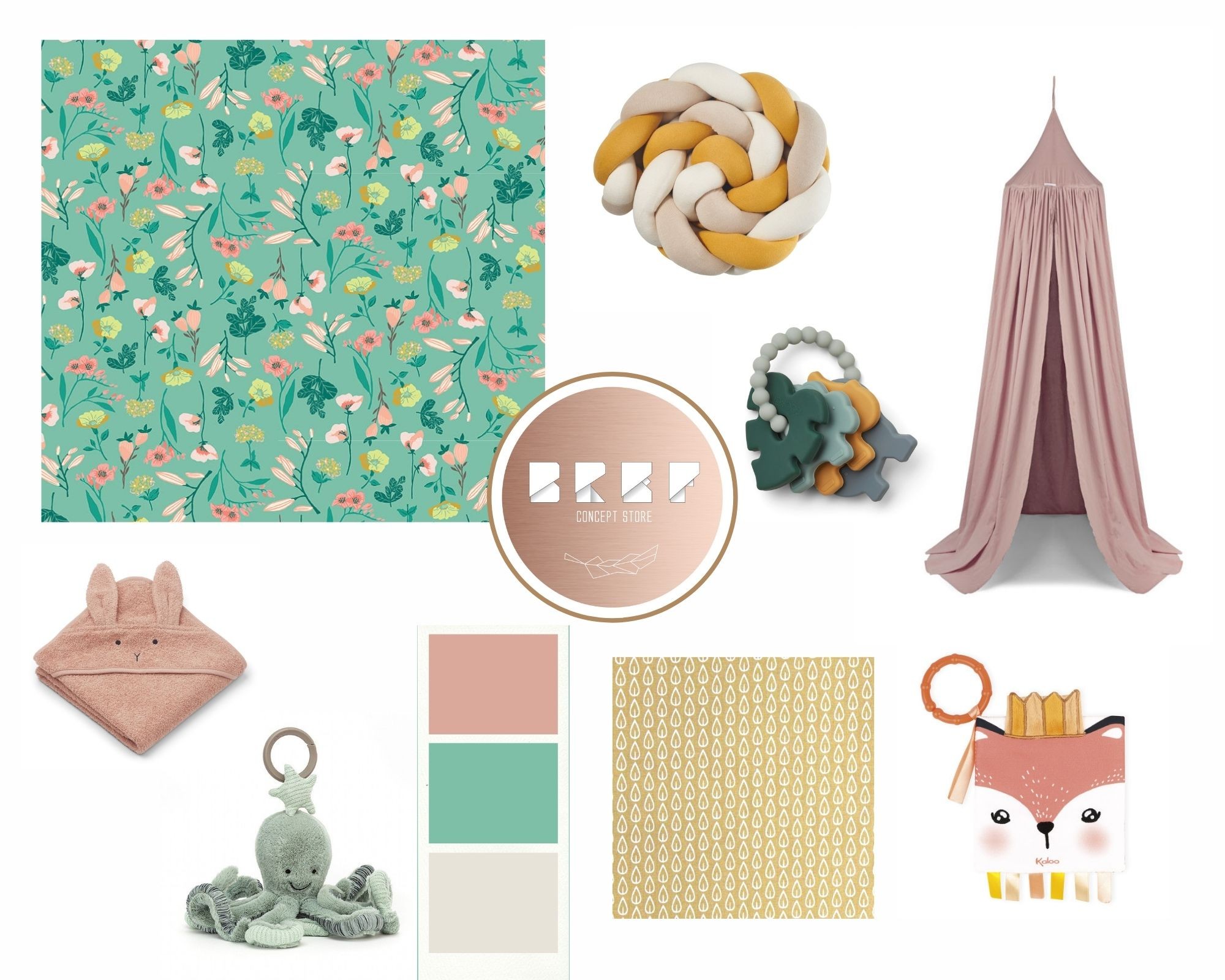 Brown Soft and Dainty Fashion Moodboard Photo Collage (1)