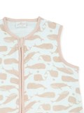 Gigoteuse gaze de coton 110 cm - Baleine rose pâle