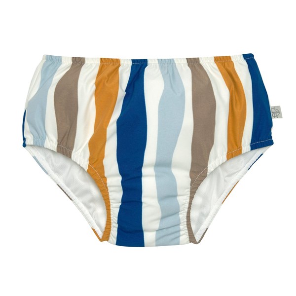 Maillot de bain couche - Vagues, bleu blanc