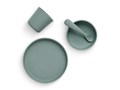 Coffret repas bébé en silicone-Vert cendré 2
