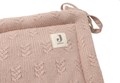 Tour de lit 180x30cm Tricot Grain - Rose Sauvage 4