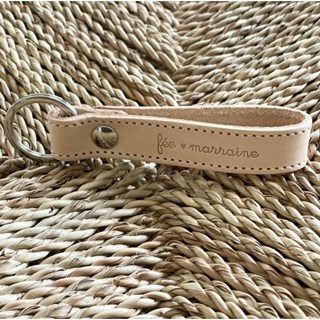 porte-clefs-cuir-naturel--fée-marraine