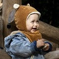 bonnet velour camel