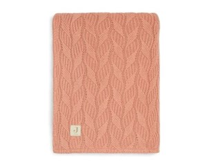 Couverture Berceau 75x100cm Spring Knit - Bois de Rose Tissu Corail 2