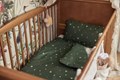 Housse de couette et taie 100x135x140 étoile sur fond vert feuille 2