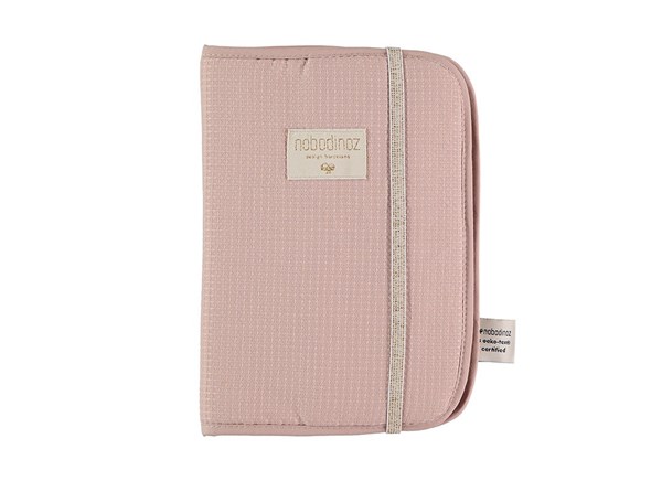 protege carnet de sante poema nid d'abeille rose brume