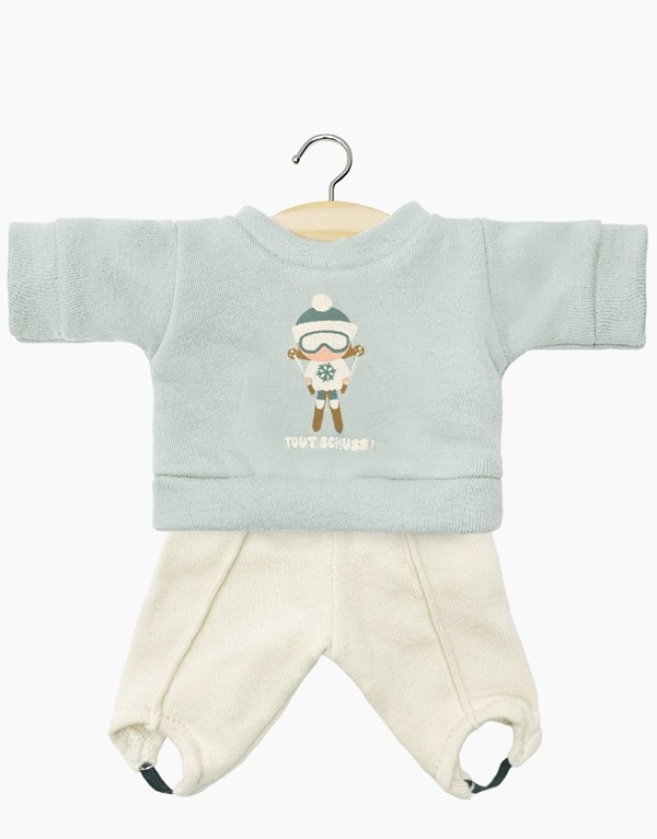 Ensemble sweat Jean-Claude molleton thé vert “Tout schuss” et son fuseau Popeye