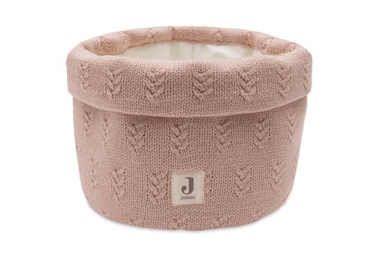 Panier de rangement Grain knit Wild Rose