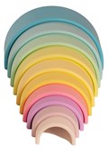 Dëna Arc-en-ciel en silicone 10PC-Pastel 7