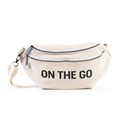 Sac banane - Banana Bag On the go - Écru et noir 3