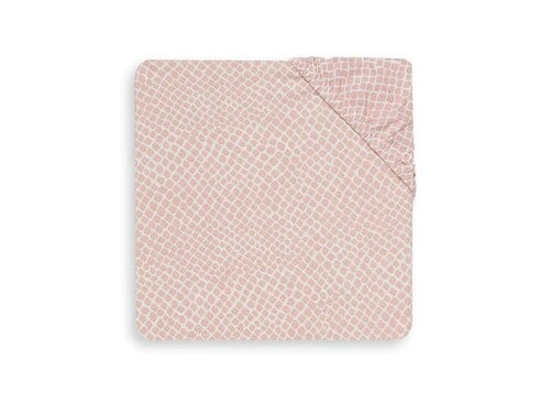 DRAP-HOUSSE JERSEY 60X120CM-SNAKE PALE PINK 1