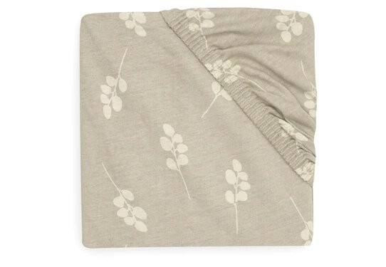 Drap-housse Jersey 60x120cm - Twig vert olive 3