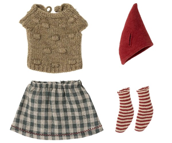 Vêtements de Noël, Souris moyenne - Fille 1