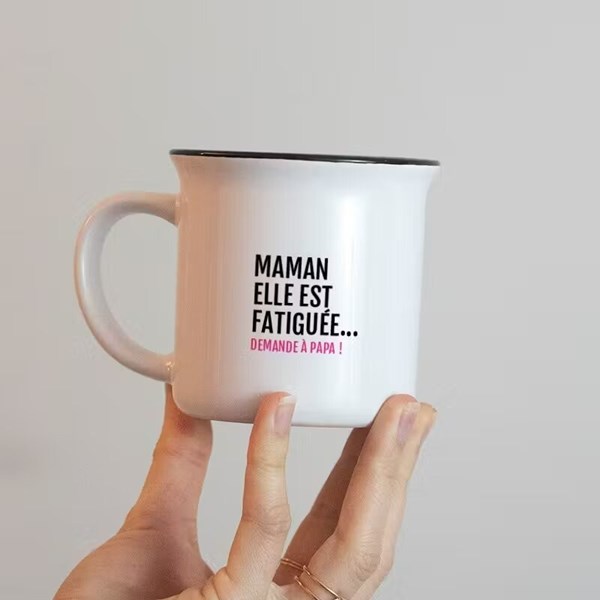 Mug Maman elle est fatiguée - Céramique