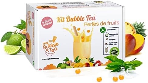 Kit bubble tea perles de fruit - mangue