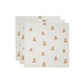Lange gaze de Coton Small 70X70cm Teddy Bear (3pc)