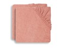 Housse de matelas à langer Terry 50x70cm - Bois de Rose - 2 Pièces